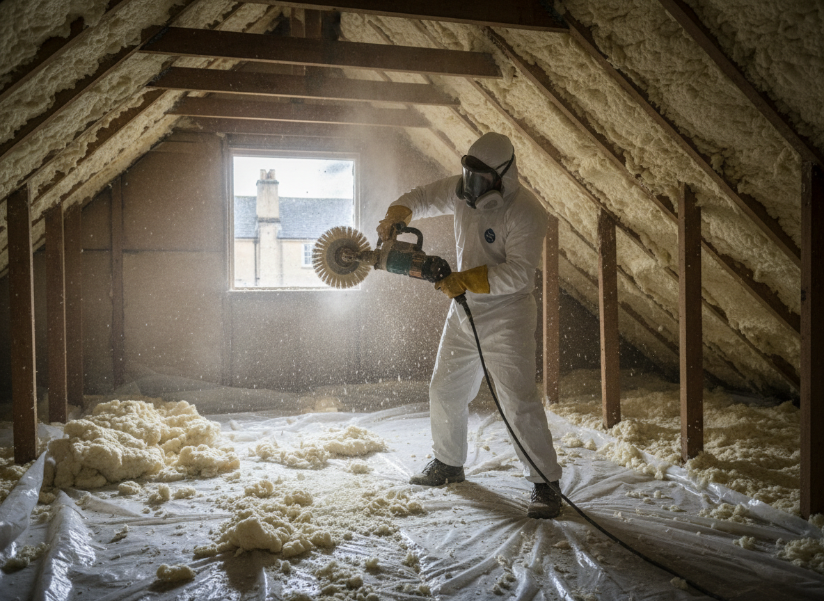 Open Cell Spray Foam Removal in Bath, Somerset